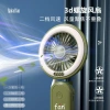 New handheld mini desktop USB charging small fan for office and outdoor LED lighting portable electric fan Specification image